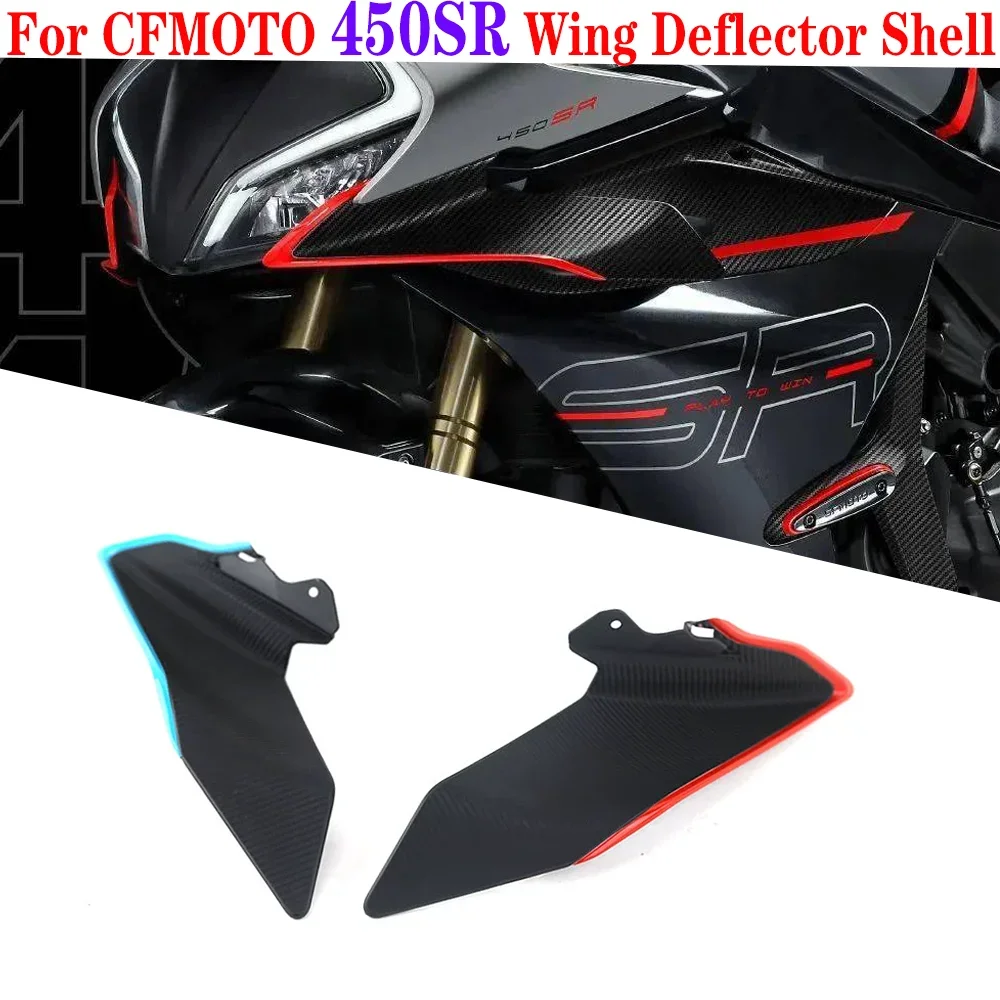 

FOR CFMOTO 450SR 450SRS Motorcycle Parts Side Downforce Naked Spoilers Fixed Winglet Fairing Wings Deflectors moto accesorios