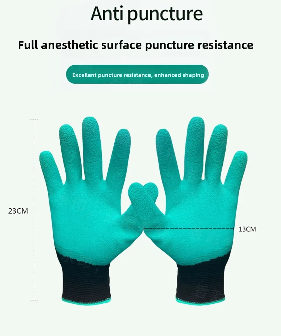 Gardening Gloves Claw Digging Gloves Growing Vegetables Flowers Gardening Planting Stab-proof Protective Latex Gloves
