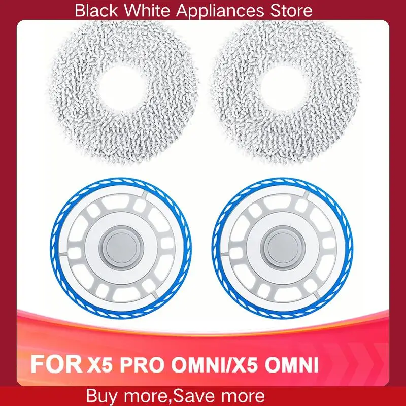 Mop Doeken En Houder Voor Ecovacs X5 PRO Onderdelen Mop Pad Vloerreiniging Robot Stofzuiger Vervangende Onderdelen-CLIM