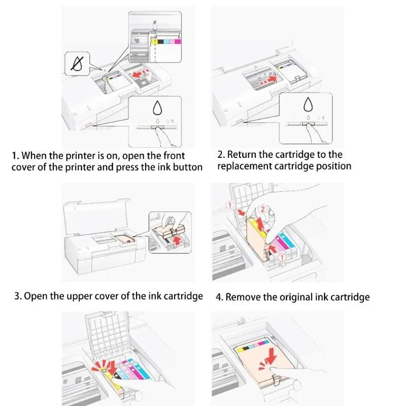 5AsD 4Colors Patronenersatz für DCP-J100/DCP-J105/MFC-J200 Inkjet-Drucker mit hoher Kapazitätsbox voll – Detail 5