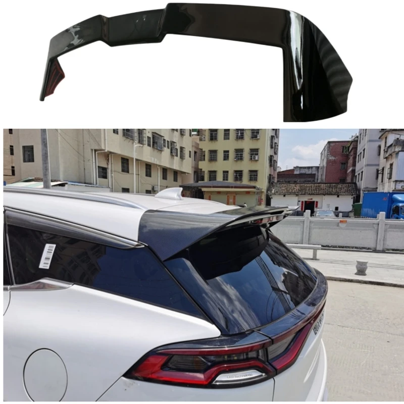 Rear Trunk Lid Boot Ducktail Spoiler Wings Black Carbon Tuning Exterior Accessories For 2017 18 19 20 21 22 23 24 BYD Tang