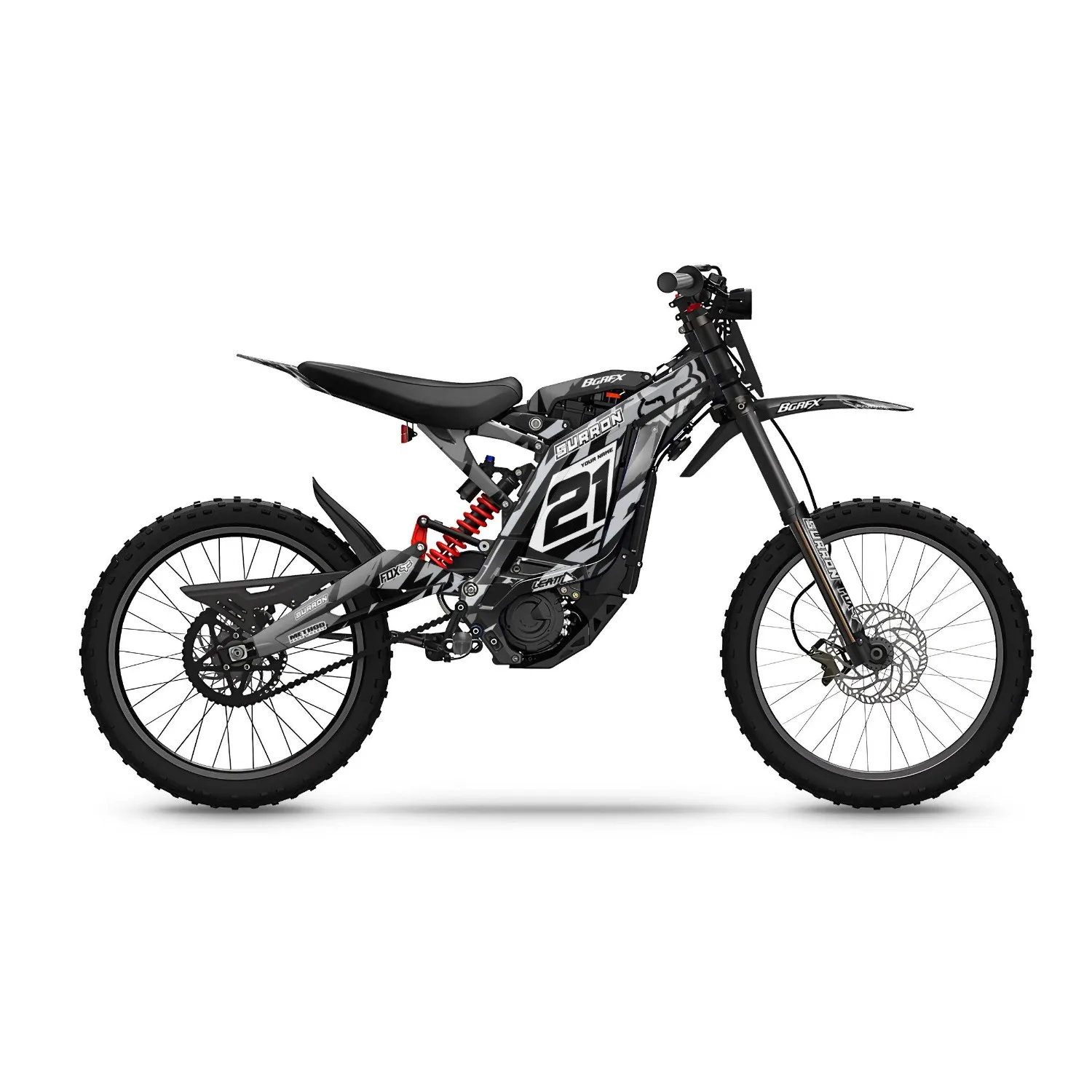 Motorcycle Body Fairing Sticker Decal Protective  eBike eMoto Full Graphic Kit For Surron Light Bee X  Design -18