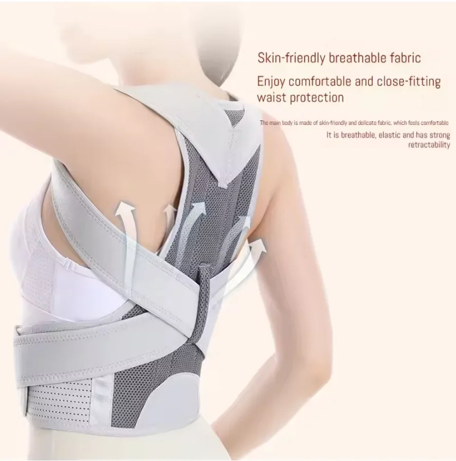 New Design Humpback Girdle Keel Upper Back Strap Brace Shoulder Posture Corrector Scoliosis Spine Support Lumbar Orthopedic Belt