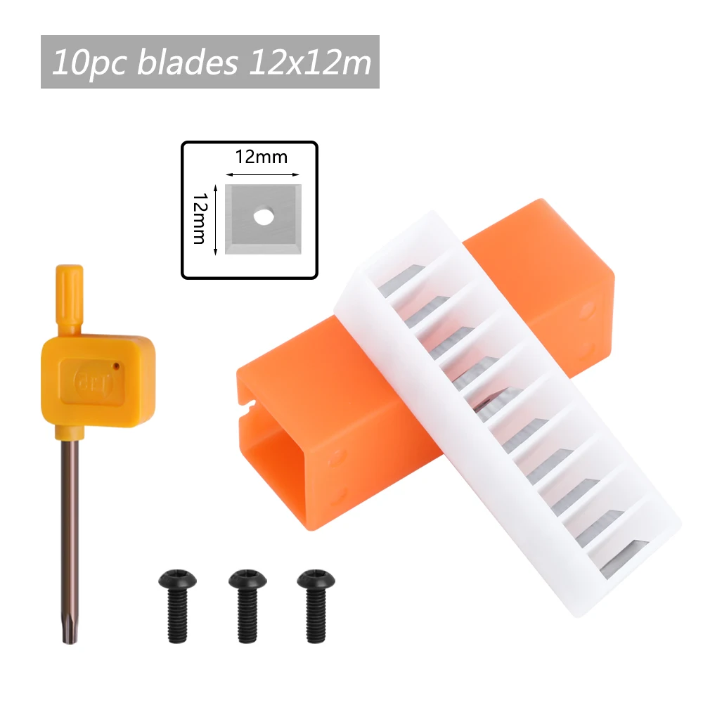 12mm 1/2 "Schaft Austauschbare Klinge Hobel Bit Gesicht Ende Fräser Einsatz-Stil Spoilboard CNC Oberflächen Router Bits für Holz – Detail 10
