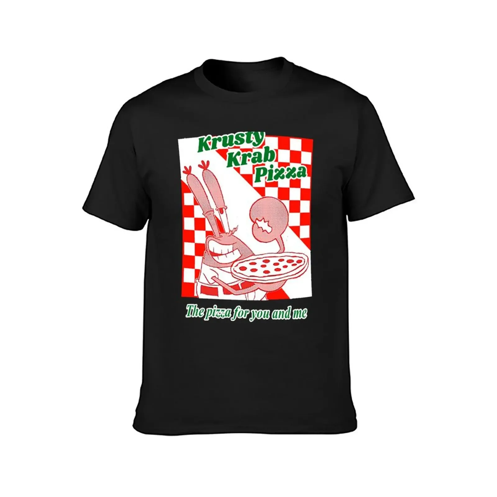 Krusty Krab Pizza T-Shirt for a boy plain men clothing