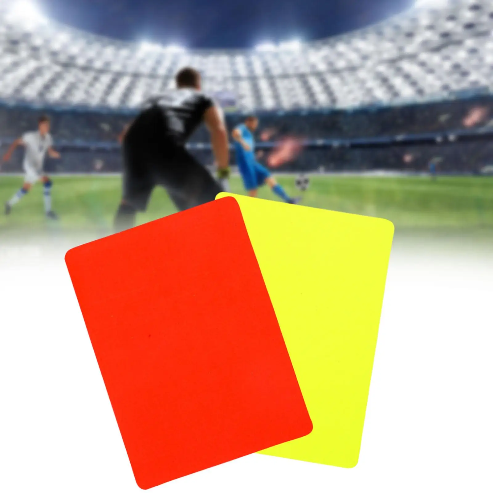 Football Referee Red Yellow Cards Set Portable PVC Material Warning Cards Tools for Match Training