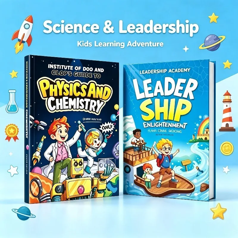 2 Books Set Fun STEM Physics and Chemistry Educational Picture Book for Kids Children Science Learning Reading Gift Hardcover