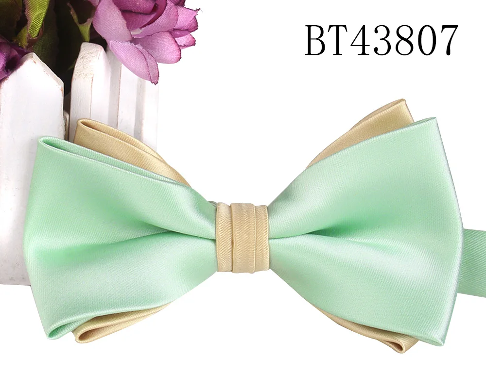 Satin Weave Bow Tie For Men Adult Multicolor Bow Ties For Business Wedding Butterfly Suits Cravats Bowties For Groomsmen Gifts