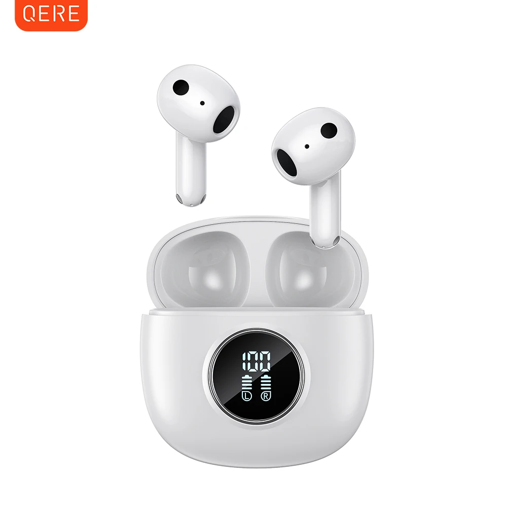 QERE E40 Four-Microphone ENC TWS Headphone Wireless Earphone Earbud Gaming In-Ear Headphones Earphone Bluetooth Earphone