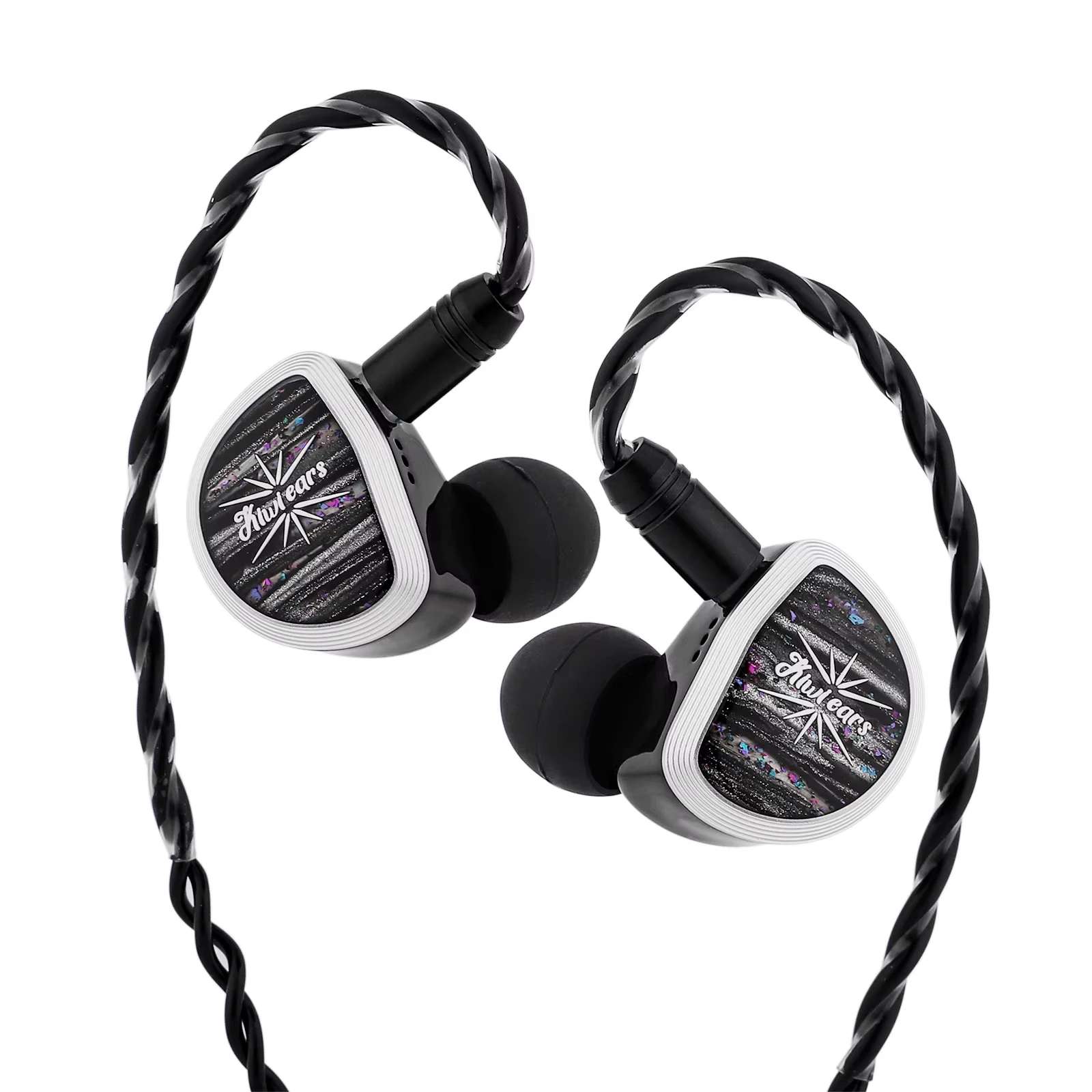 [美品]KIWI EARS AETHER イヤホン[おまけ:タイプC変換] Kiwi Ears Aether 15.3mm Planar IEMs, 1.2m Wired, Black