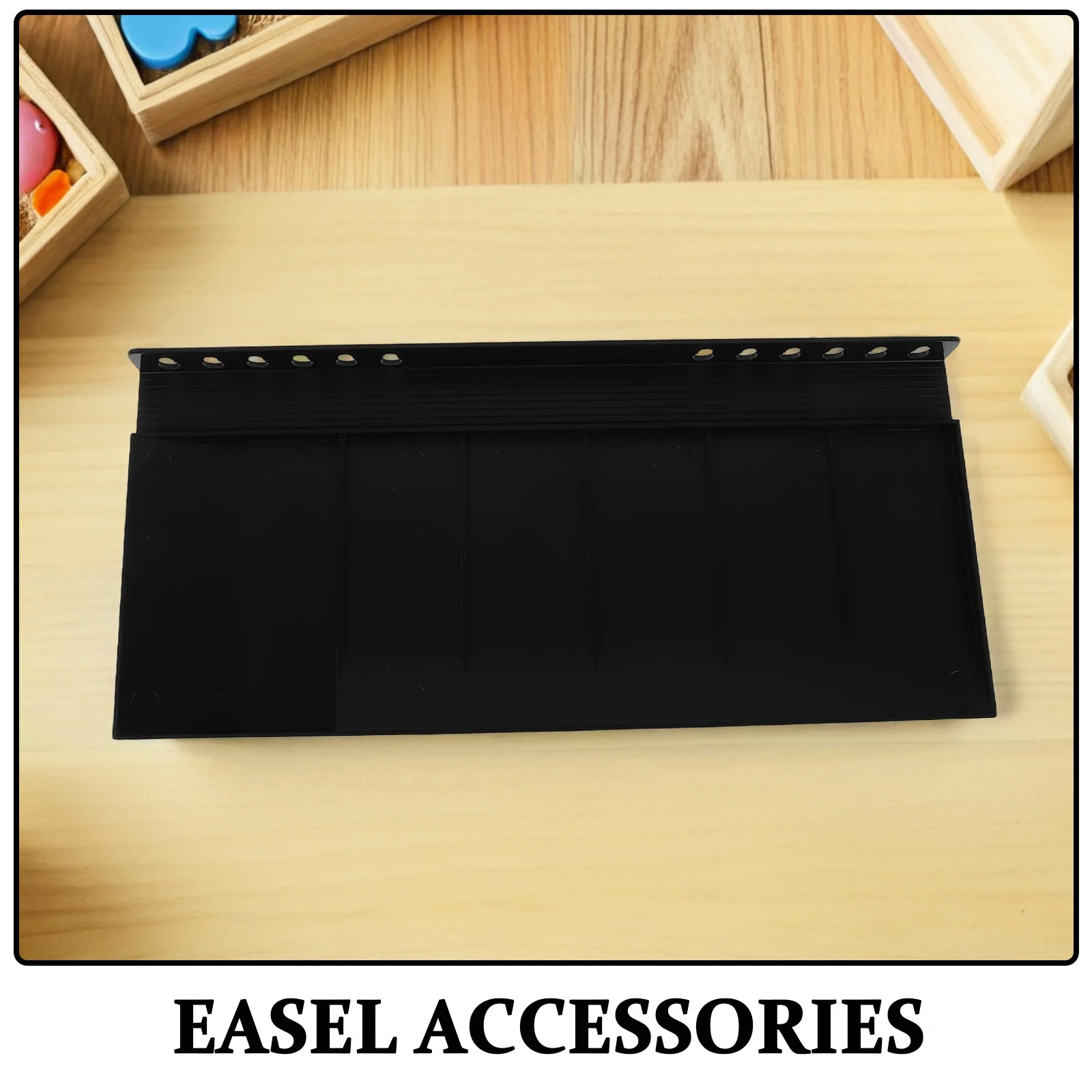 1 Set Portable Plastic Easel Tray For Artists Lightweight Sketching Shelf With Stable Structure Storage Compartments For Outdoor