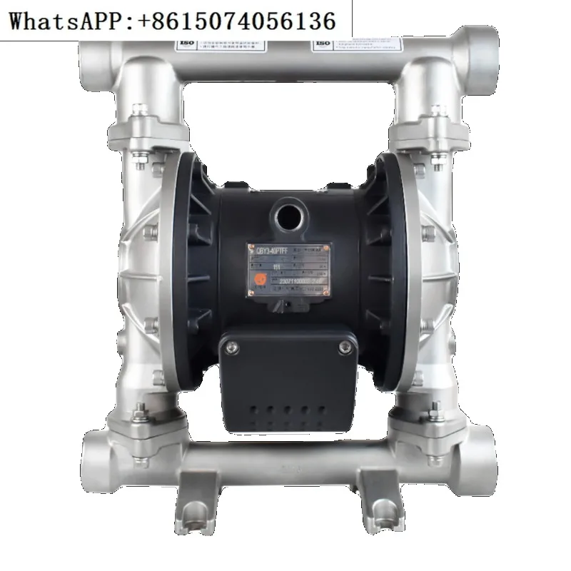 G-ude brand pneumatic diaphragm pump QBY3-40 stainless steel corrosion-resistant self-priming water pump.