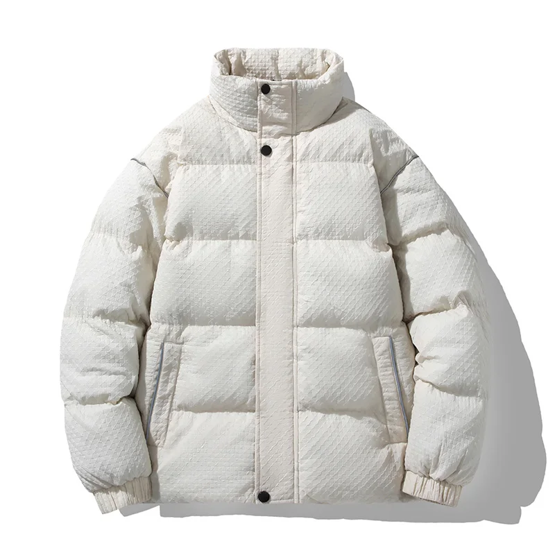 

Зимняя мода, новые мужские парки, качественная ветрозащитная хлопковая куртка, повседневное мужское пальто с воротником-стойкой на молнии, удобное теплое пальто