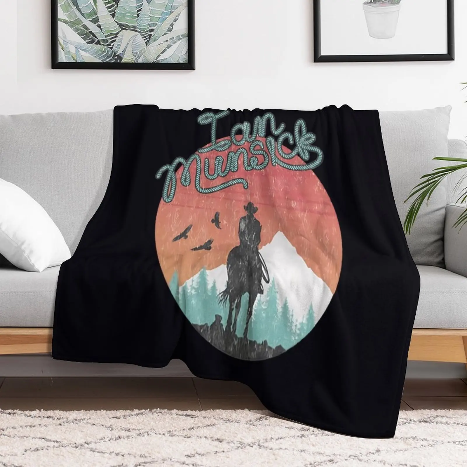 

Ian munsick m erch Sunset Ride\t Throw Blanket Luxury St heavy to sleep Quilt Blankets funny gift Decoratives Blankets