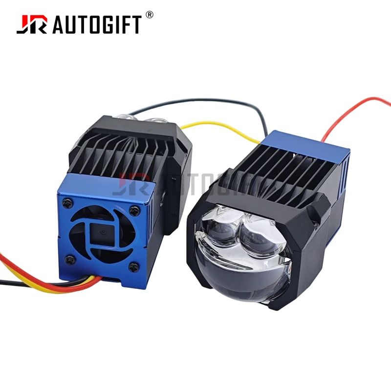 1.5Inch Mini Matrix Headlight Lenses 90W Highlight Dual Laser Led Car Headlight Bulb High Low Beam Bi LED Projector Laser Module