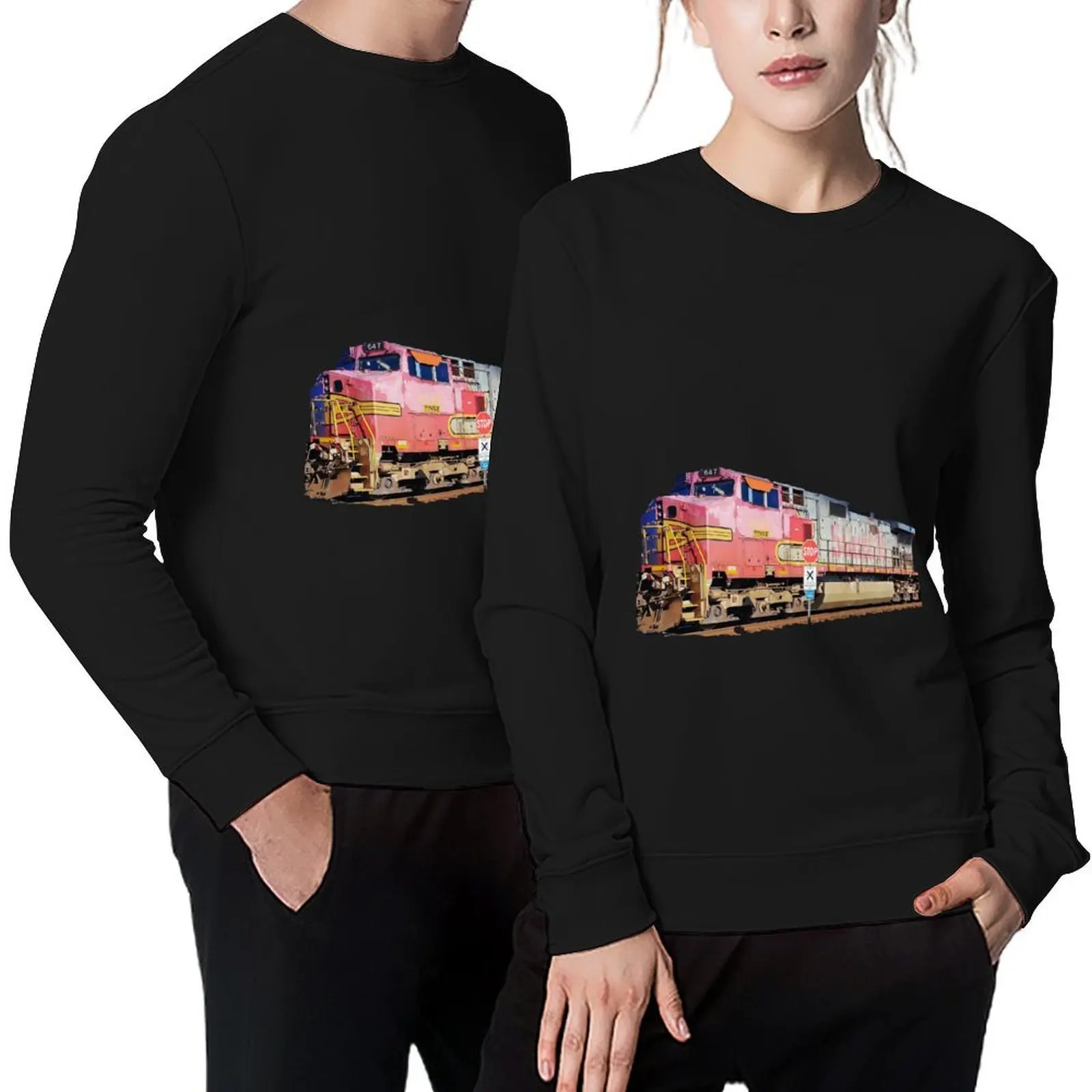 

Santa Fe ATSF Warbonnet #647 BNSF Pullover men's sweat-shirt set aesthetic clothing graphic t shirts men sweatshirts for men