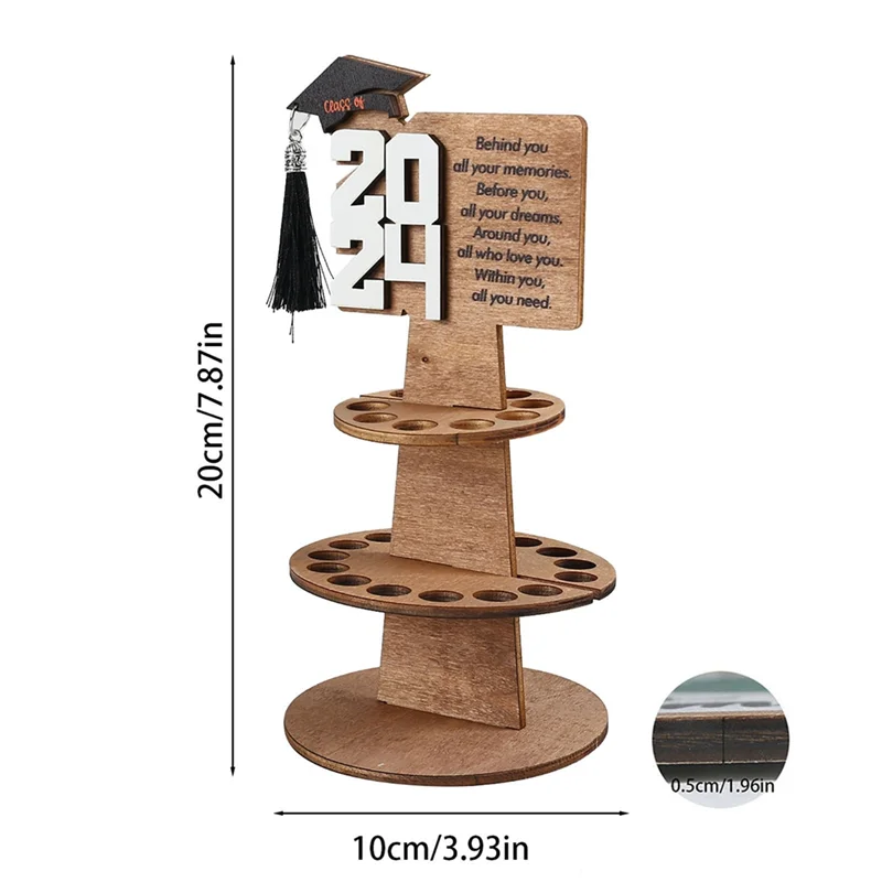 A15F-2024 جديد هدية التخرج حامل المال حامل بطاقة التهنئة كعكة المال لحفلة التخرج هدية تخرج كعكة #5