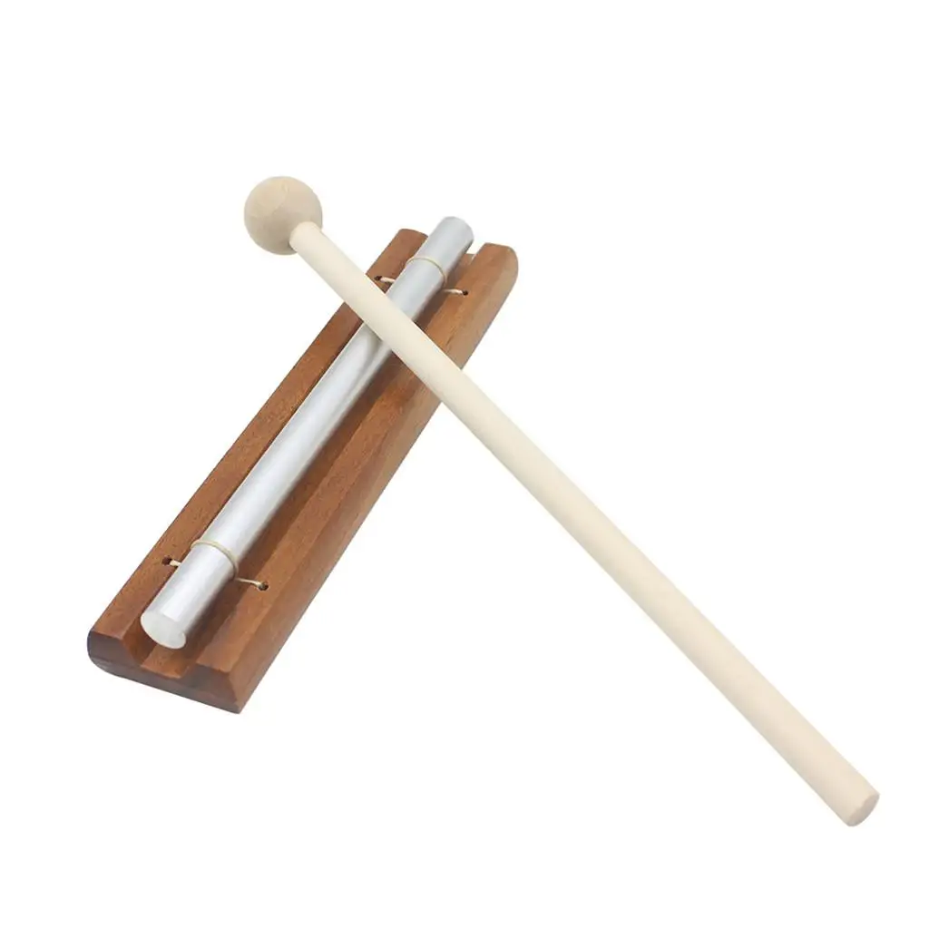 

Wooden Base Chime W/ Mallet for Sound Relax Musical Instrument