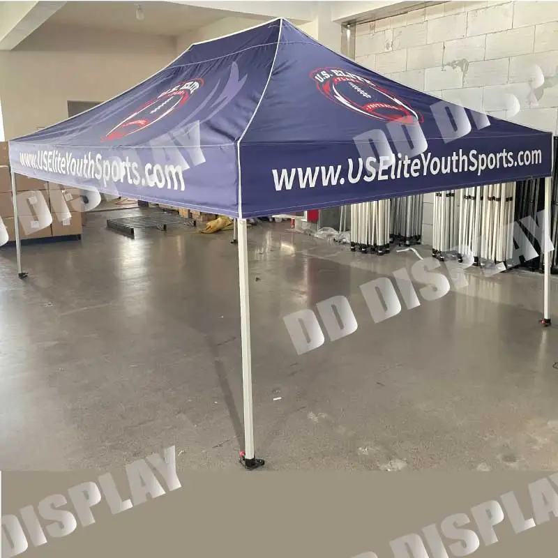 

DD Outdoor Folding Gazebo 10x15ft Advertising Tents Roof Oxford Cloth Portable Sidewall 600D Waterproof Cover Fabric Canopy Tent