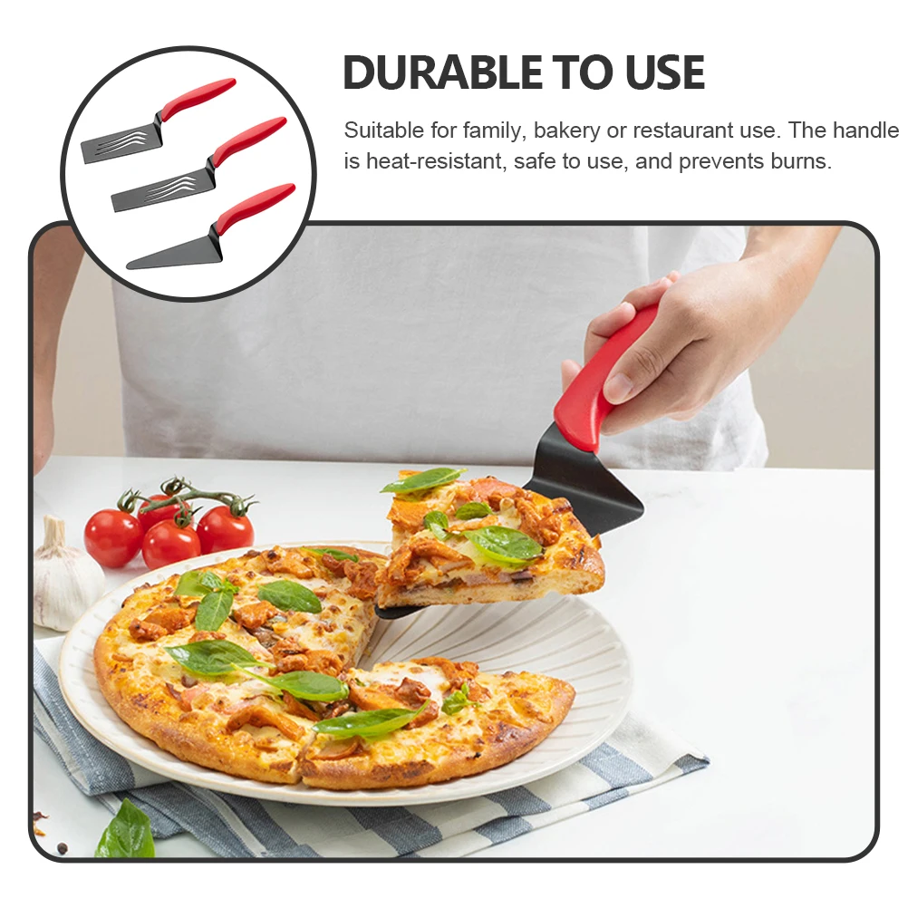 

3 pcs Stainless Steel Baking Shovel Cake Transfer Shovel Pizza Spatula Kitchen Tool For Pizzeria Restaurant Home Use Pizza
