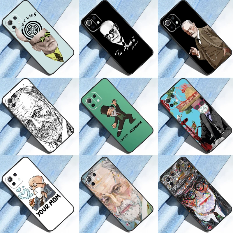 Sigmund Freud founder of psychoanalysis Case For POCO F5 Pro F3 F4 X4 GT M5s X3 X5 Pro Cover For Xiaomi 11T 12T Pro 12 X 13 Lite