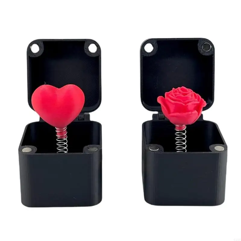 G2TE 3D Print Rose/Loveheart Überraschung Geschenkbox für Valentines Day Festival Feier