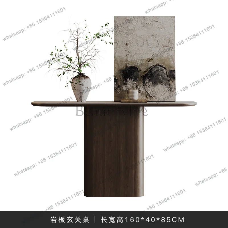 YJ Italian Design Console Table Minimalist Beauty Trendy Luxury Console Table Aesthetic Living Room Tavolo Salotto Furniture