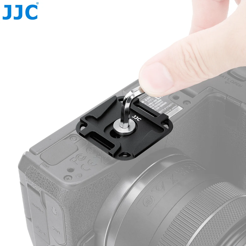 JJC QR-PD Schnellmontageplatte mit 1/4"-20-Schraube für die schnelle Montage und Demontage von Arca-Typ-Kugelköpfen. – Detail 3