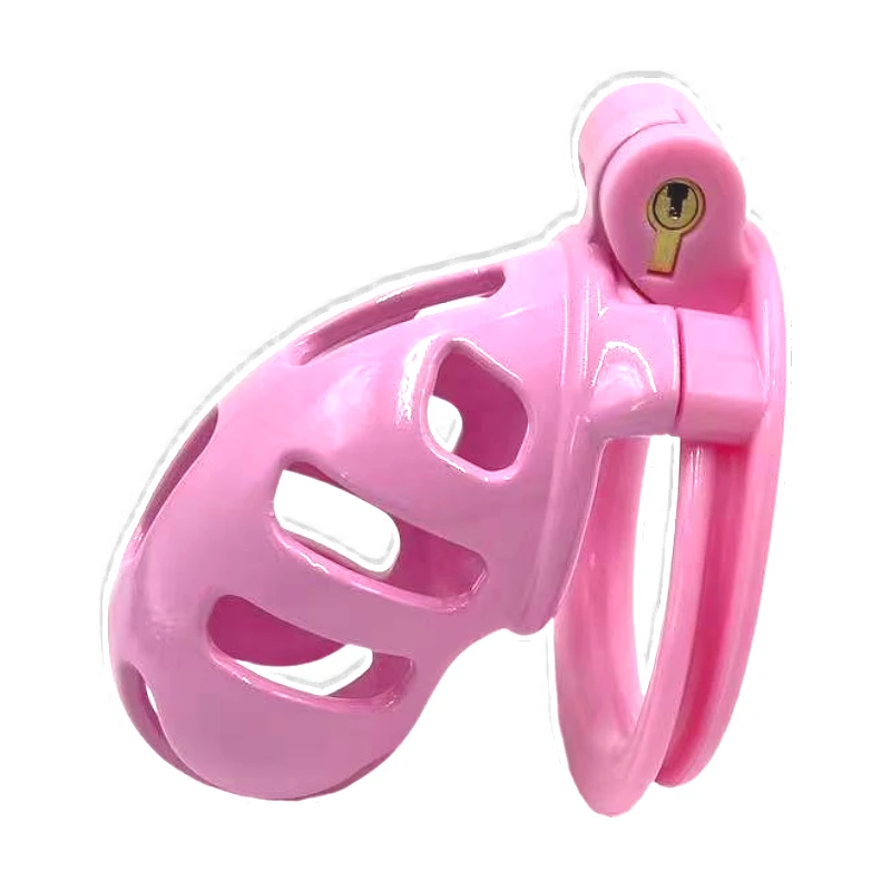 Male Chastity Device Cock Cage, Lightweight Chastity Cage for Men with 4 Different Sizes Ring Invisible Lock Adult Abstinence