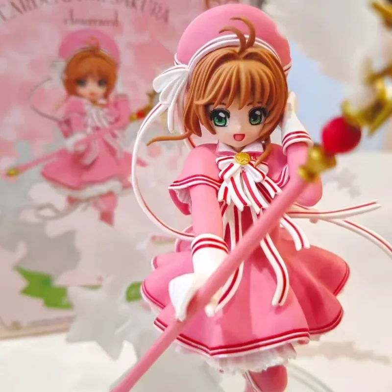 New Genui Card Captor Anime Figure Sakura Model Doll Figurines Pvc Magic Action Figure Collectible Ornament Gifts Toys