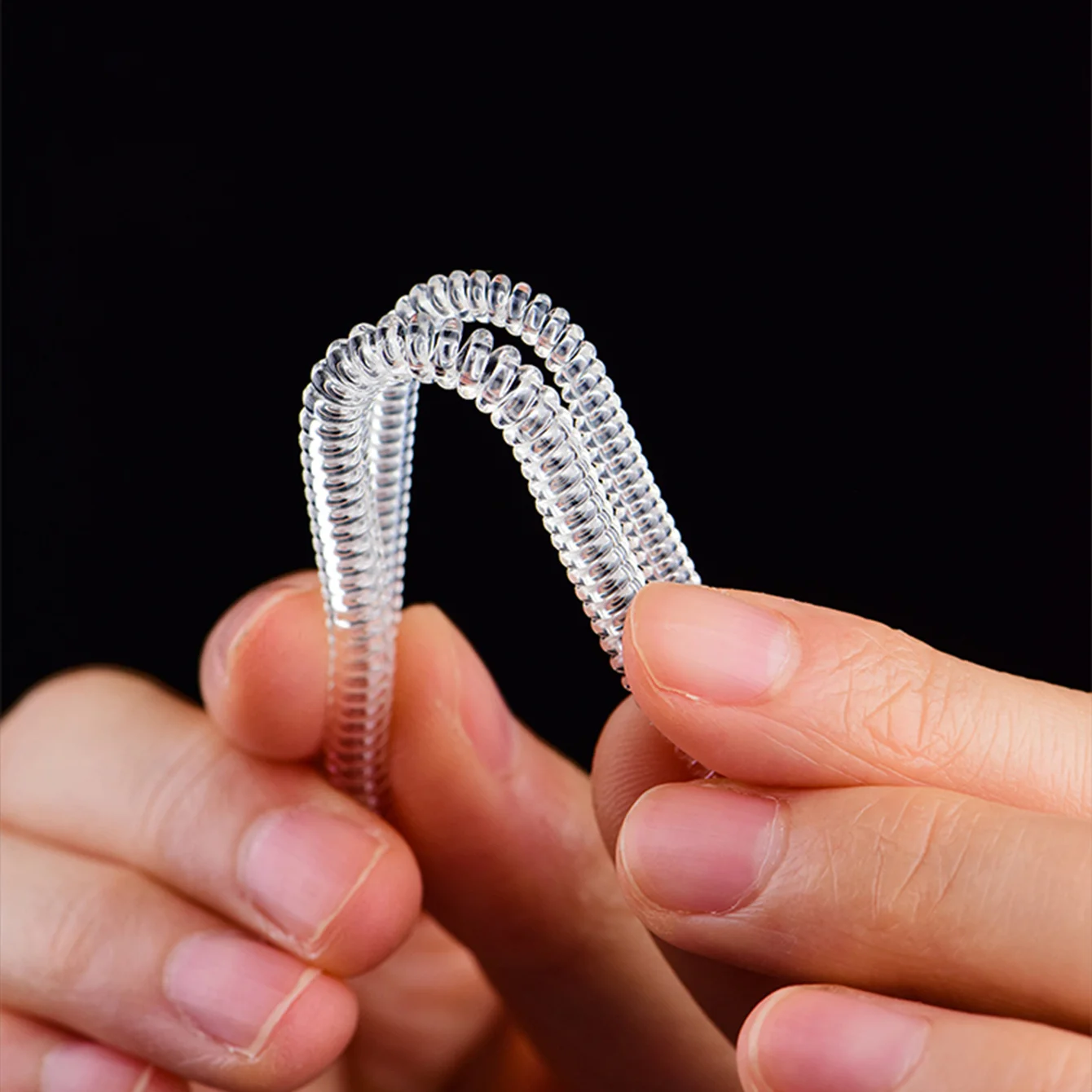 5pcs/set Ring Size Adjuster For Women Loose Rings, Transparent Silicone Ring Resizer Ring Adjuster For Loose Rings