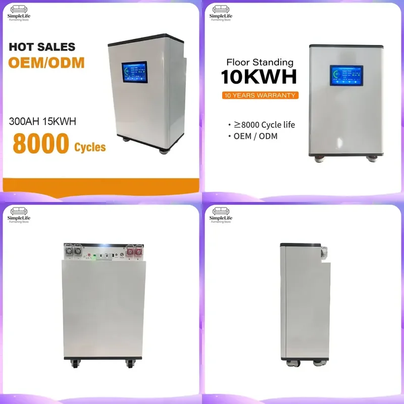 10kWh 48V 51.2V 200Ah LiFePO4 Battery Solar Home Energy Storage System Photovoltaic Backup Power Lithium Ion Bluetooth BMS