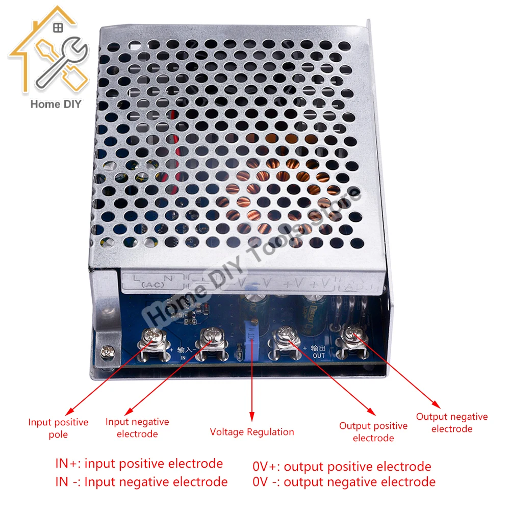 

50A 1000W Adjustable Step Down Power Supply Module DC 72V 60V 48V 36V to 21V 18V Special Converter for Electric Tools