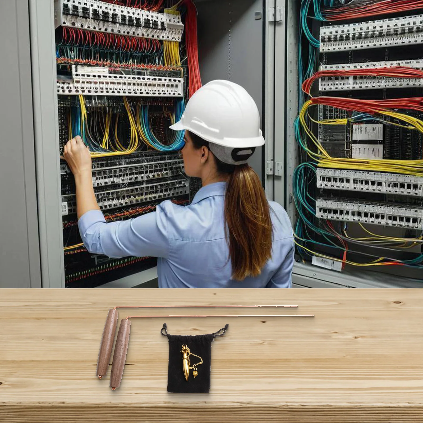 Copper Detector Rod Finding Tools Lightweight Reliable Metal Detection Accurate Detection Eliminates False Readings