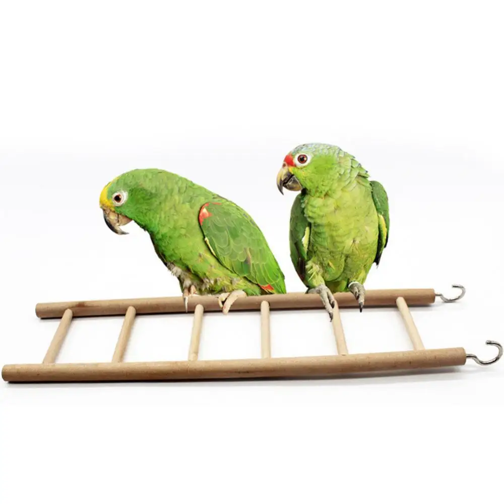 Birds Toy Wooden Ladders Swing Scratcher Perch Climbing 3/4/5/6/7/8 Ladder Bird Cage Hamsters Parrot Toys Hanging Pet Supplies