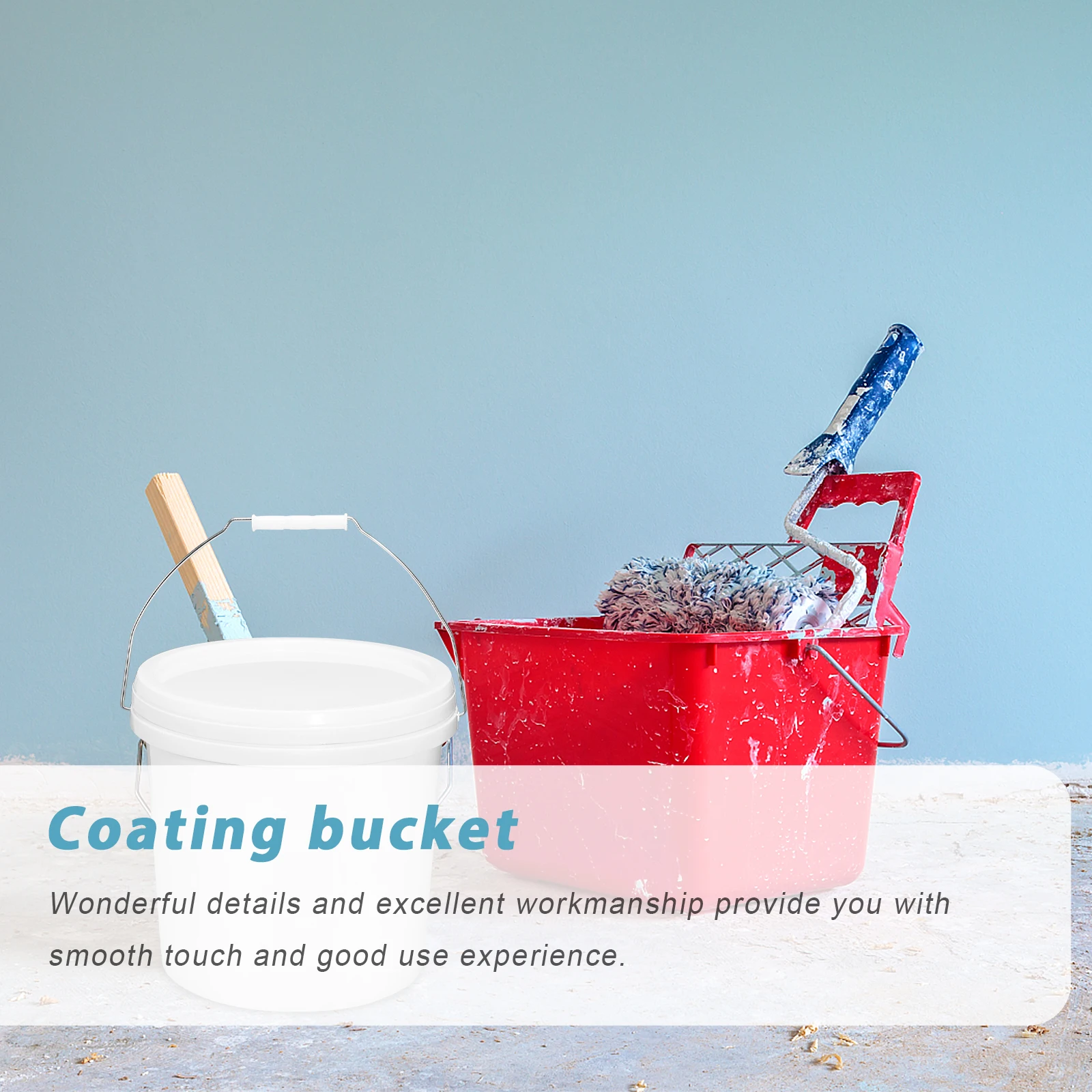 

1pc Gland Type Plastic Bucket 10L Large Capacity Heavy-Duty Water Bucket For Home Kitchen Hotel Liquid Storage Portable Milk