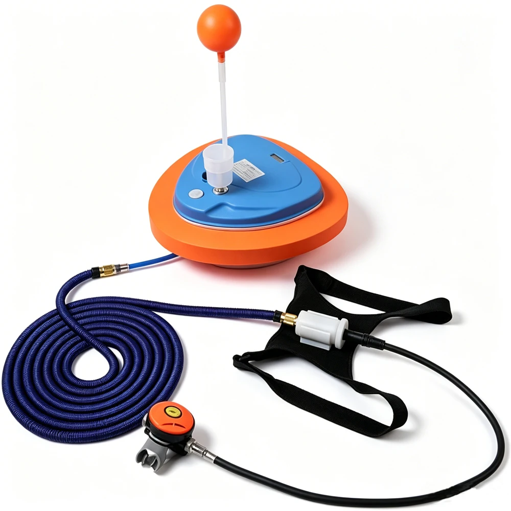 Snorkel Equipment Diving Mobile Ventilator Scuba Diving Tankless Waterproof Recharer Snorkel Diving Time 3.5Hours Depth 12m