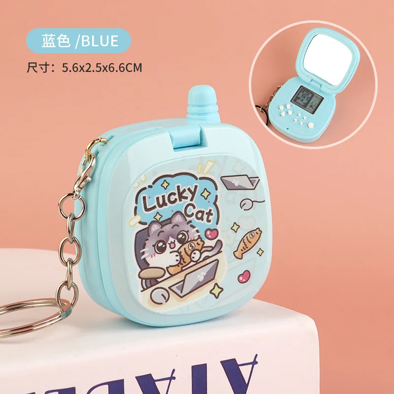 Mini porte-clés de jeu Tetris de poche, accessoire rétro, breloque pour téléphone portable, jouet électronique, petit cadeau