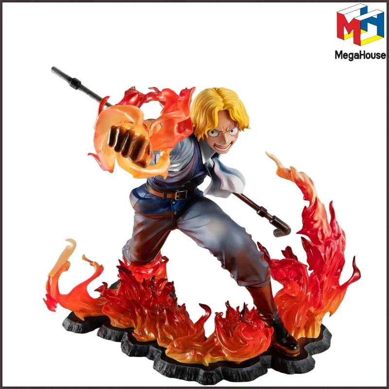 【In Stock】Original MegaHouse POP ONE PIECE Sabo Fire Fist Inheritance Action Figures Collection Ornaments Toys Gifts Model