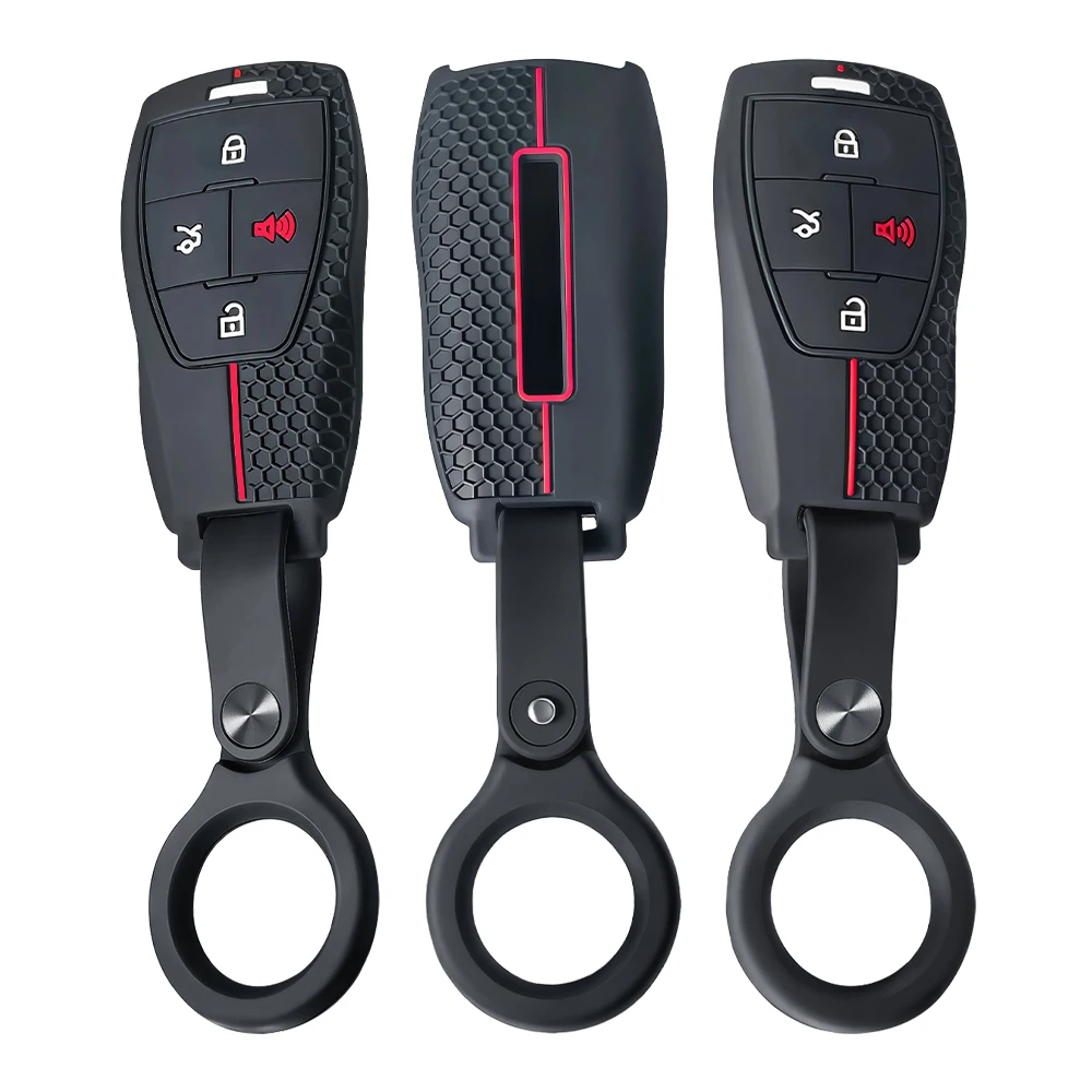 

Горячая распродажа: Черный силиконовый чехол-держатель для смарт-ключа автомобиля Baic X55, X35, X75 II, Evo 5, Beijing BJ40, BJ80, U7, X7