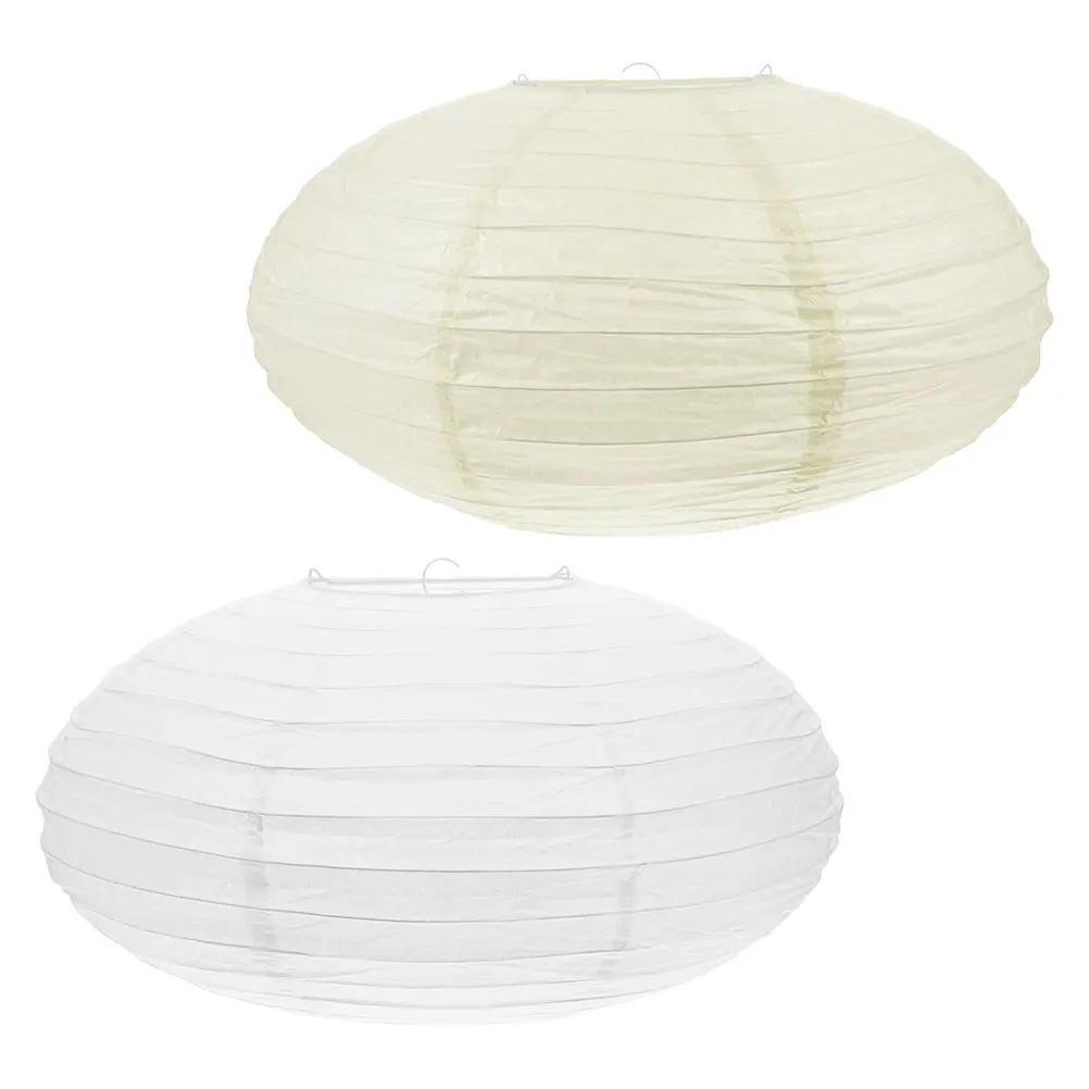 

2pcs Foldable Paper Lanterns Decorative Hanging Lampshade Pendant Light Bulb Cover For Wedding Home Party Events Portable