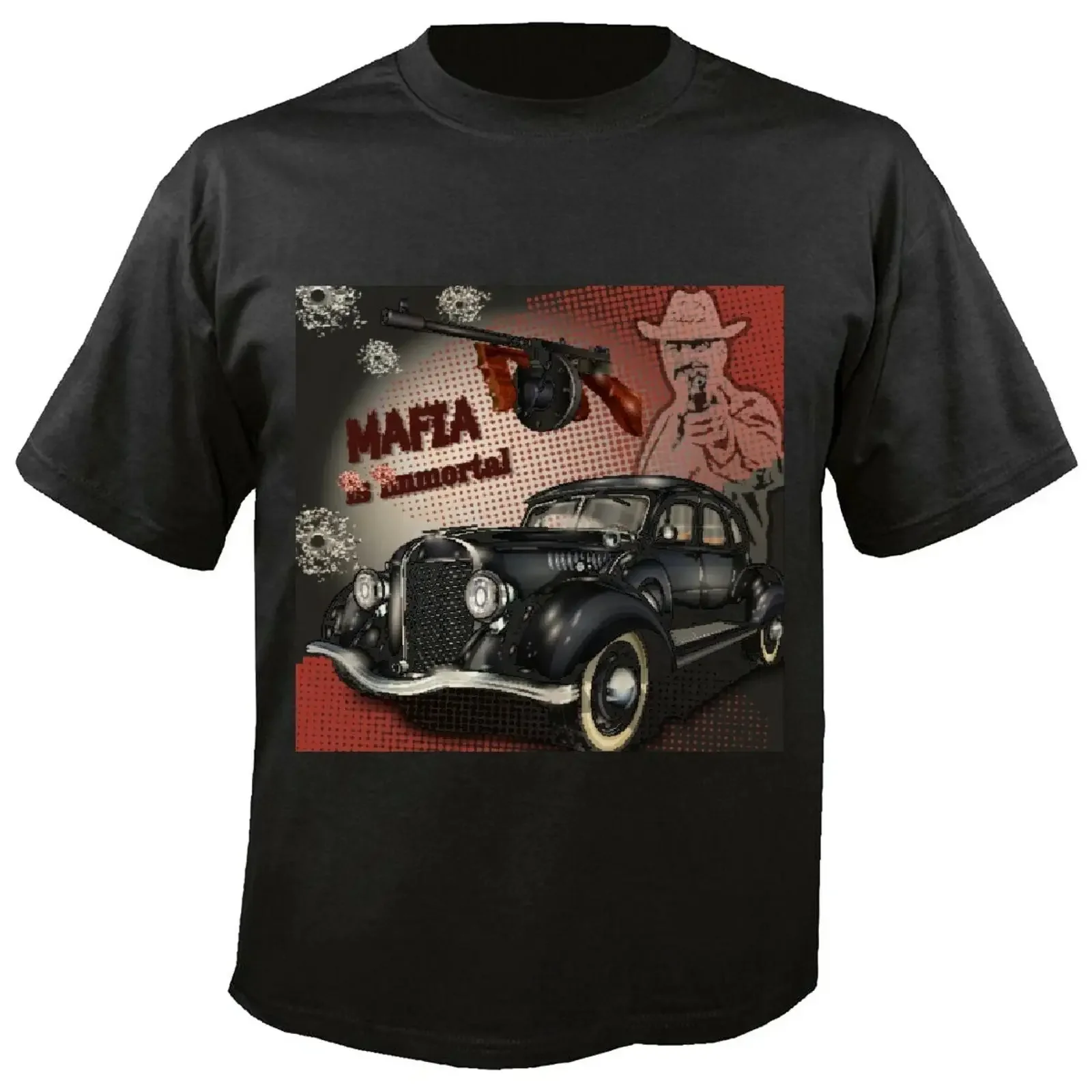 T Shirt American Hot Rod US Car Custom Route 66 V8 Achtzylinder Hotrod vintage Washed graphic Comfortable Versatile Stretched