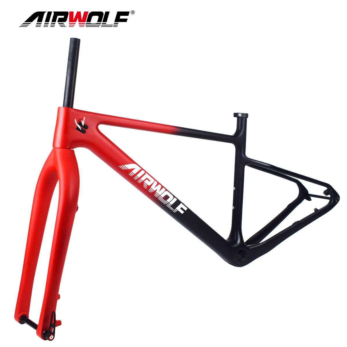 AIRWOLF 29ER Boost MTB Frame With Fork Hardtail Thru Axle 148*12mm 110*15mm T1000 Carbon Mountain Bike Frame MTB Bicycle Frame