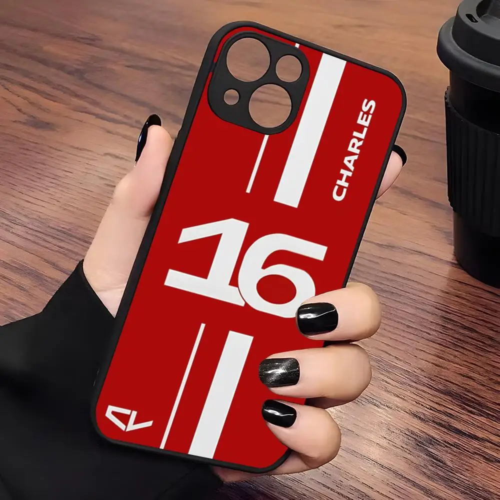 حافظة هاتف Charles Leclerc 16 شفافة غير لامعة لهاتف آيفون 16 15 ماكس 14 13 Mini 12 Pro 7 8 11 XR Xs X Plus غطاء خلفي