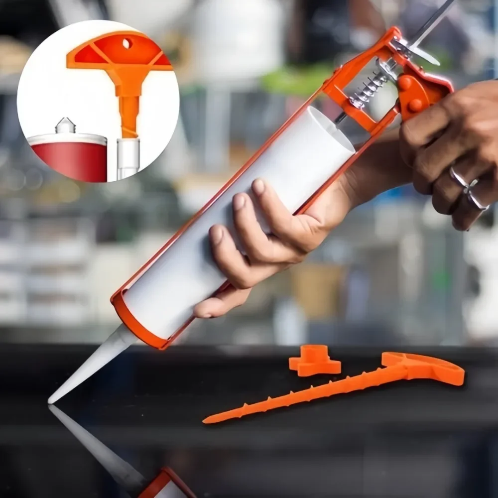 Portable  Seal Cap and Seal Gun Nozzle Removal Tool Plastic Glass Glue Seal Cap Used for Prevents Drying Sealant Nozzle Cleaner