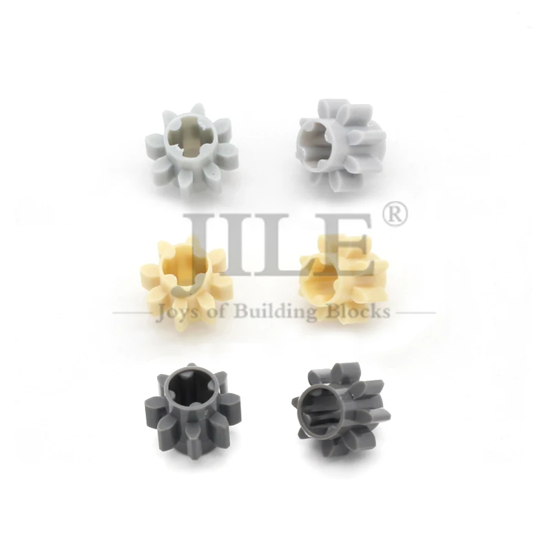 10 pièces technologie engrenage 8 dents Type Compatible avec 3647 bricolage blocs de construction créatifs briques accessoires haute technologie mécanique