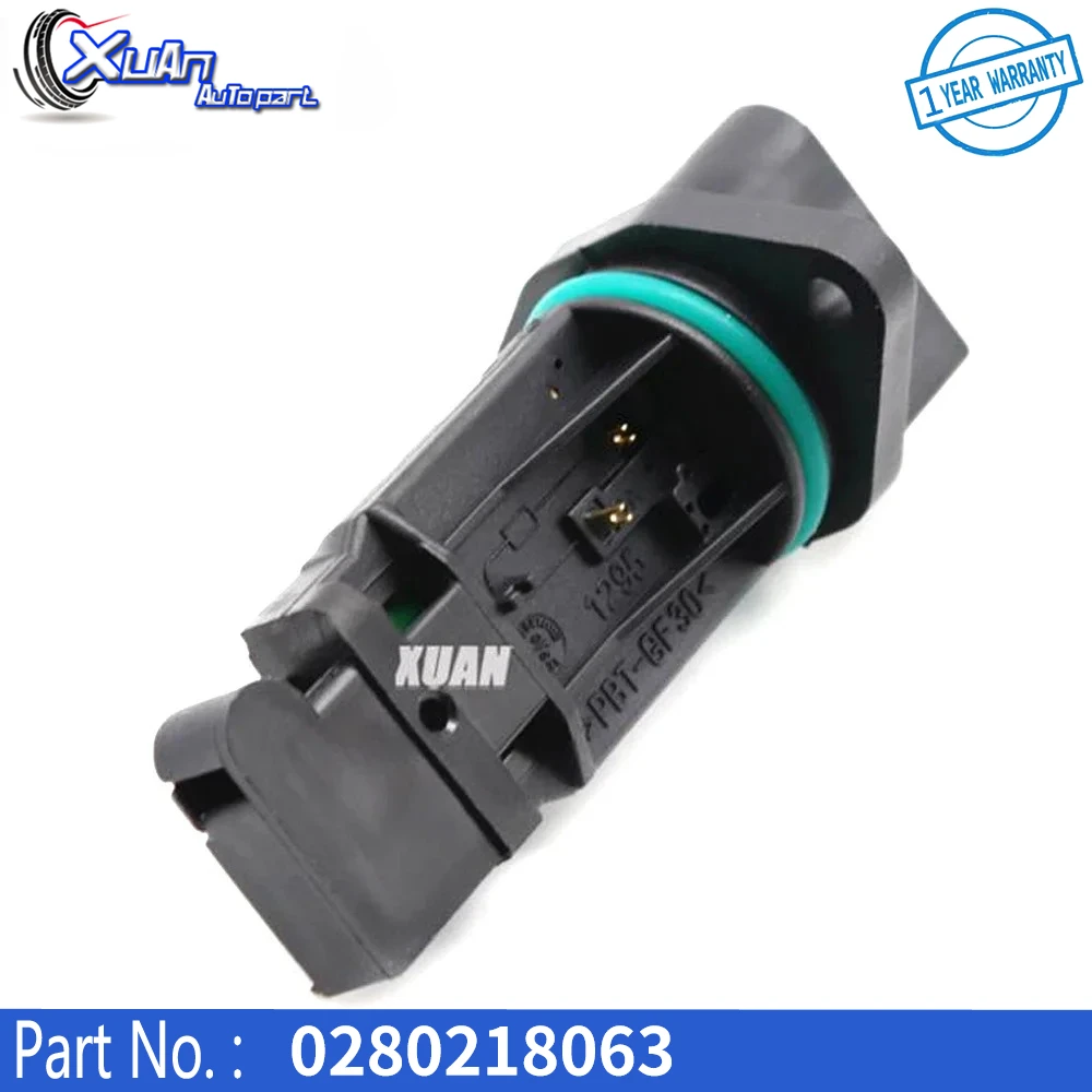 XUAN 0280218063 MAF Mass Air Flow Meter Sensor Fit For Seat Exeo Ibiza Leon Toledo For Skoda Octavia 06A906461L 0280218064