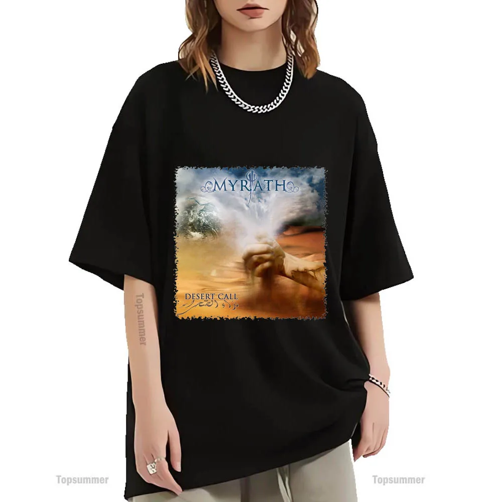 Футболка с рисунком Desert Call Album, футболка с принтом в стиле эмо для поездок, уличная одежда, большие размеры