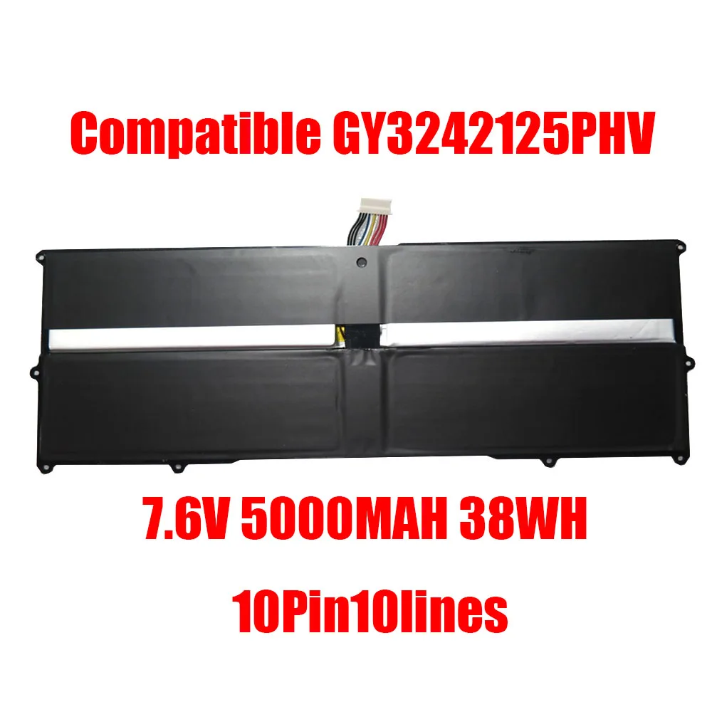 

Laptop Battery Compatible GY3242125PHV 7.6V 5000MAH 38WH 10Pin10lines New