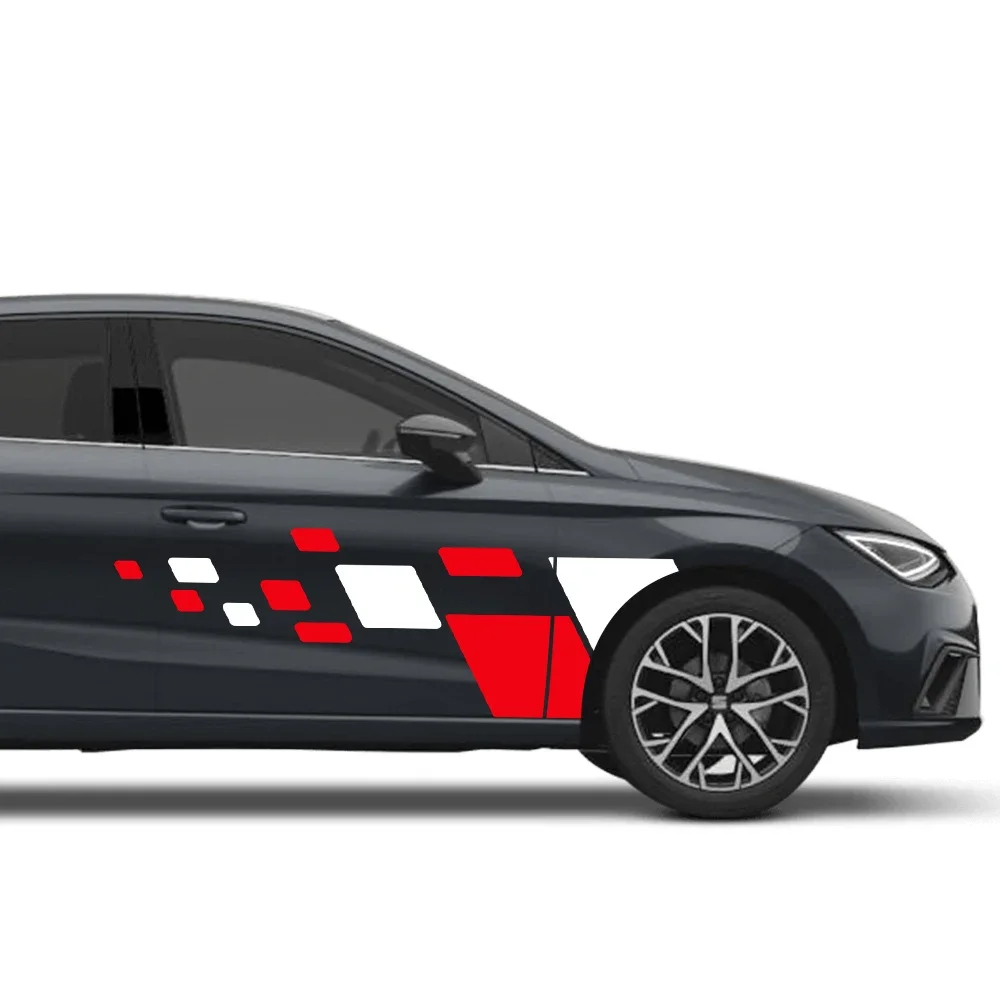 Car Door Side Stickers For Seat Ibiza 6L 6J 6K 6f Fr Tuning Auto Accessories Stripes Decoration Styling DIY Vinyl Film Decals